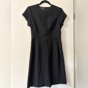 Theory Classic Black Midi Dress